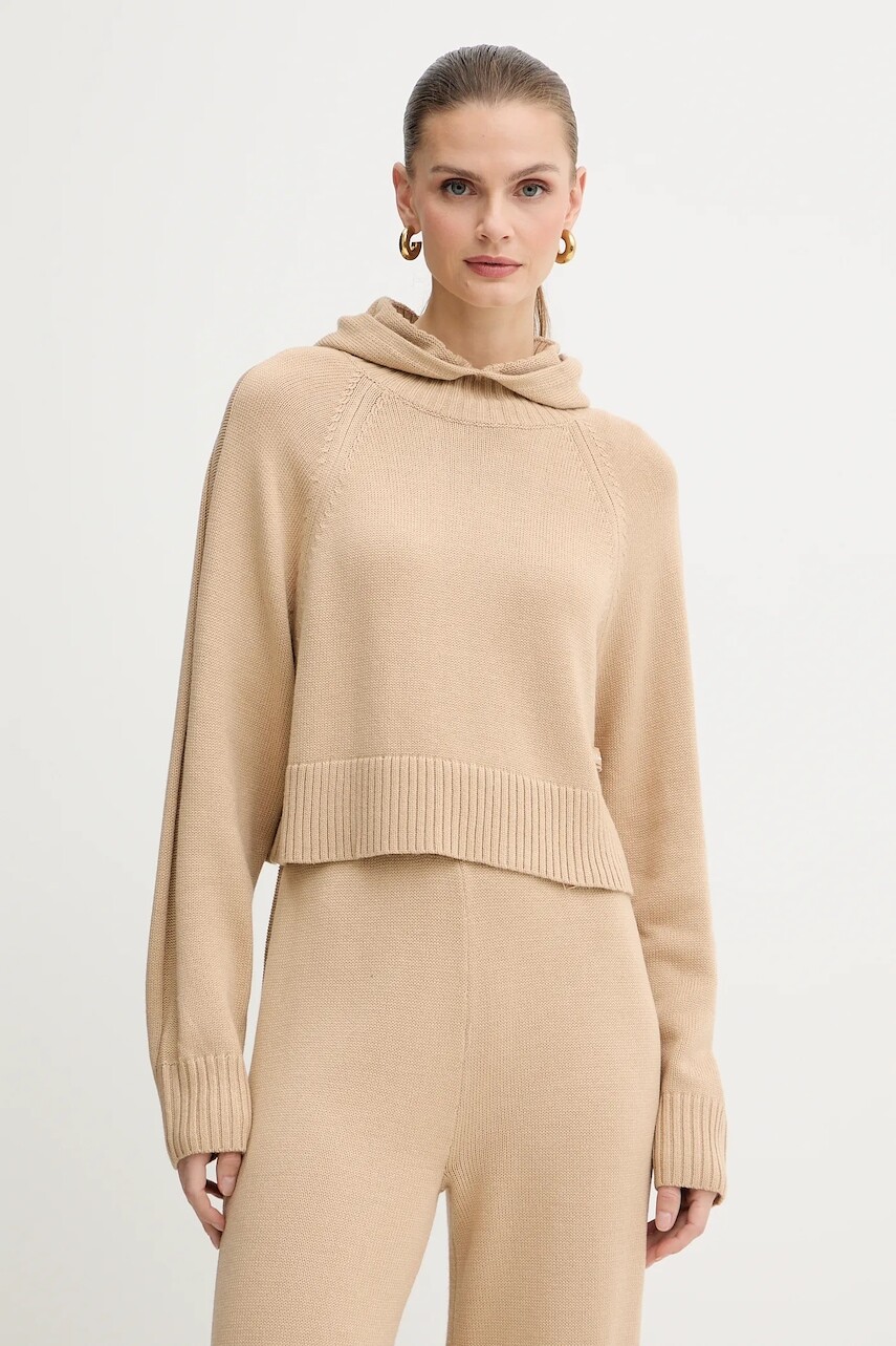 Sveter s prímesou vlny Armani Exchange zelená farba, ľahký, s polorolákom, XW000767 AF13774