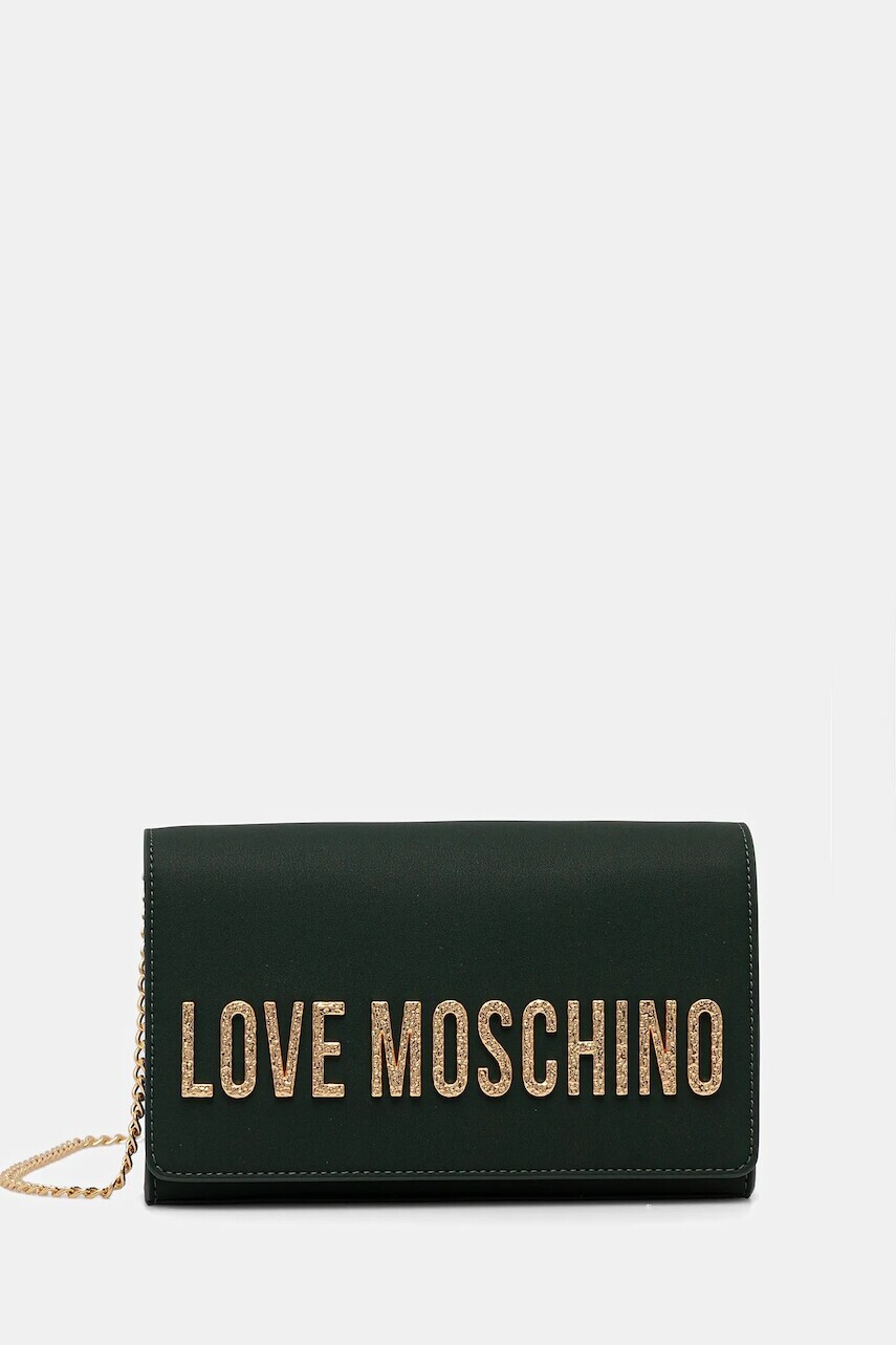 Kabelka Love Moschino zelená farba, JC4121PP0NKD085A