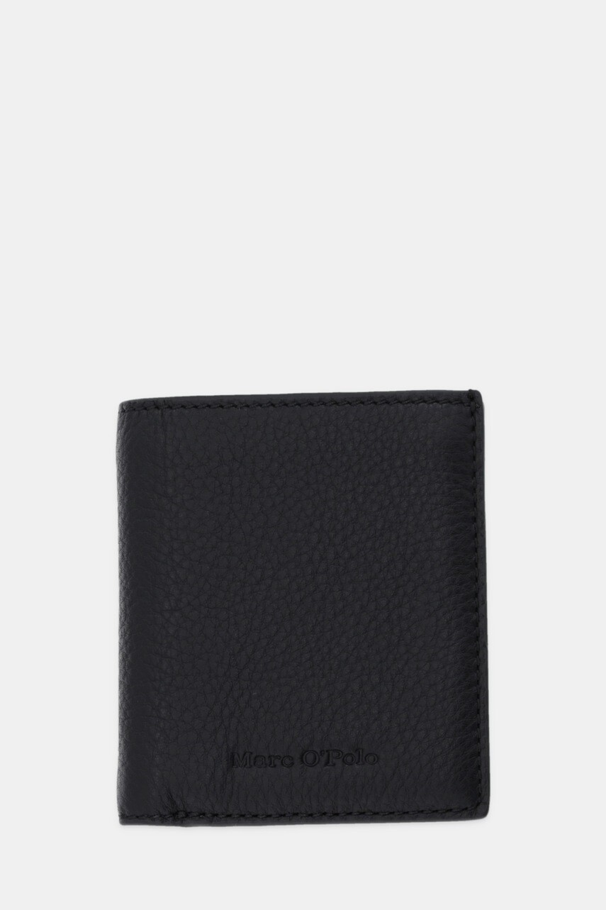 Kožená peňaženka Marc O'Polo čierna farba, 5000008513