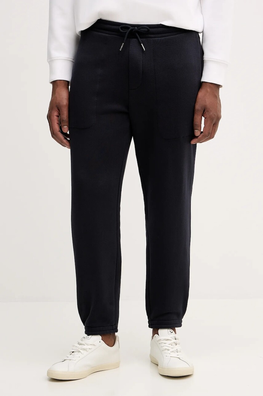 Bavlnené tepláky Armani Exchange tmavomodrá farba, jednofarebné, XM001419 AF16434