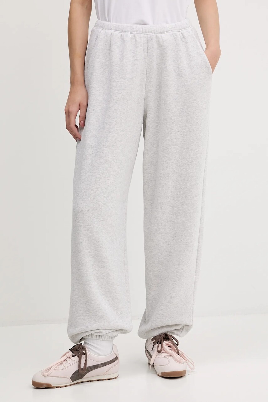 Tepláky Abercrombie & Fitch šedá farba, melanžová, KI147-5140-130