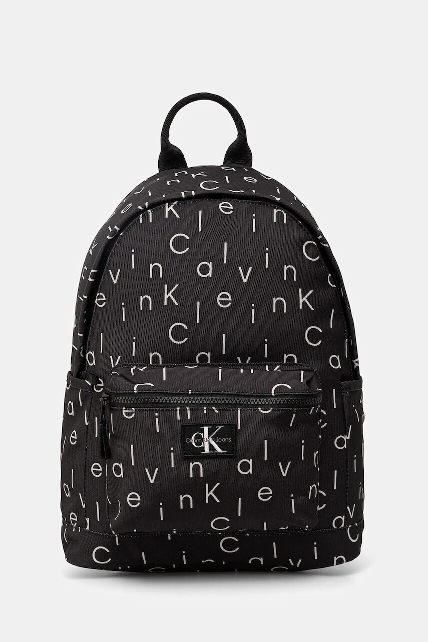 Detský ruksak Calvin Klein Jeans čierna farba, veľký, vzorovaná, IU0IU00725