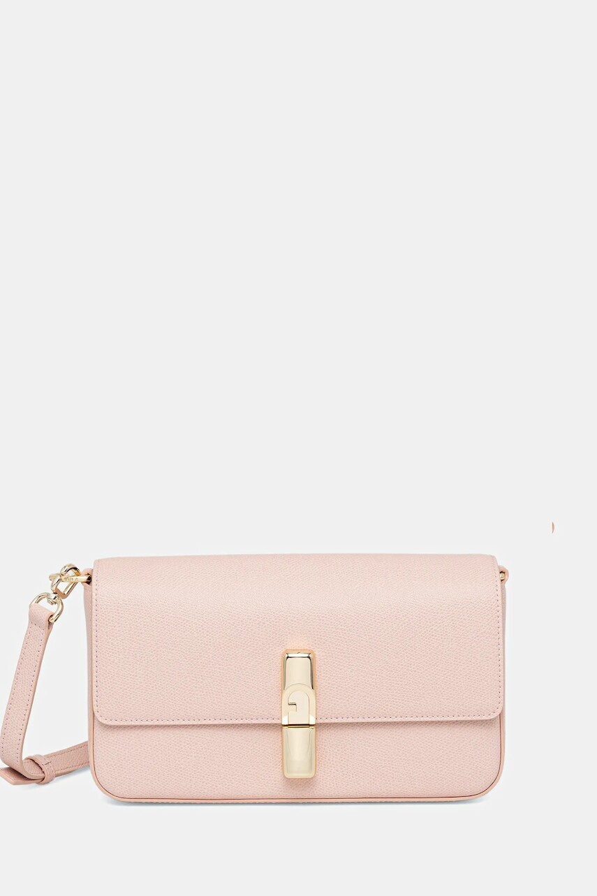 Kožená kabelka Furla ružová farba, WB01826 ARE000 4355S