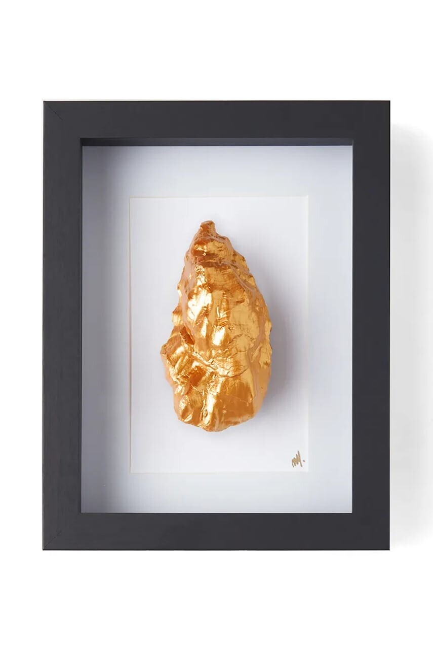 Nástenná dekorácia v ráme Maria el Mar Single Oyster 22 x 17 cm čierna farba