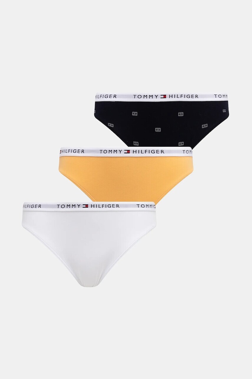 Detské nohavičky Tommy Hilfiger 5-pak biela farba, UG0UG00813