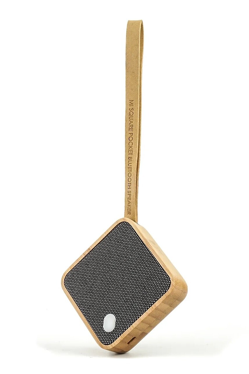 Bezdrôtový reproduktor Gingko Design Mi Square Pocket Speaker 7 x 7 x 2,8 cm béžová farba