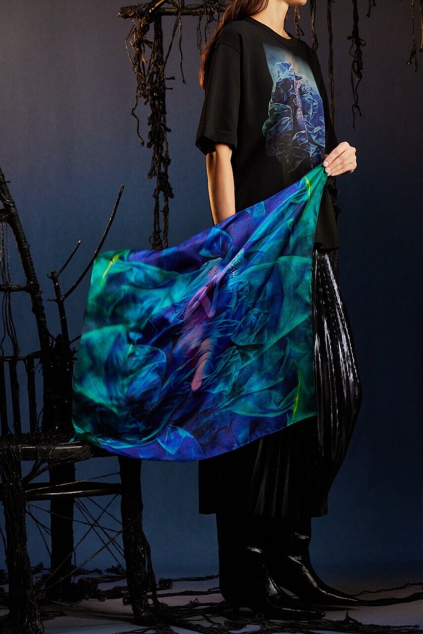 Hodvábna šatka Medicine damska, viacfarebná, vzorovaná