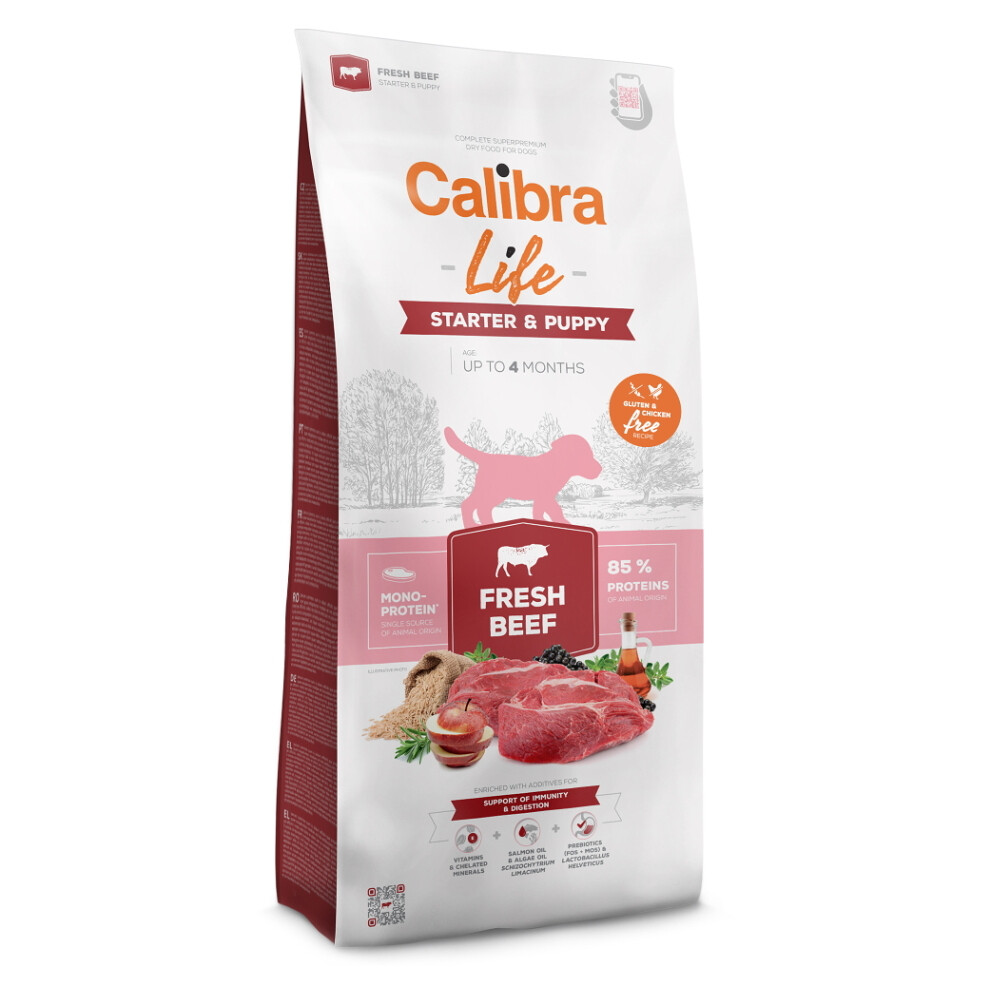 CALIBRA Life Fresh Beef Starter & Puppy granuly pre šteňatá 1 ks, Hmotnosť balenia: 2,5