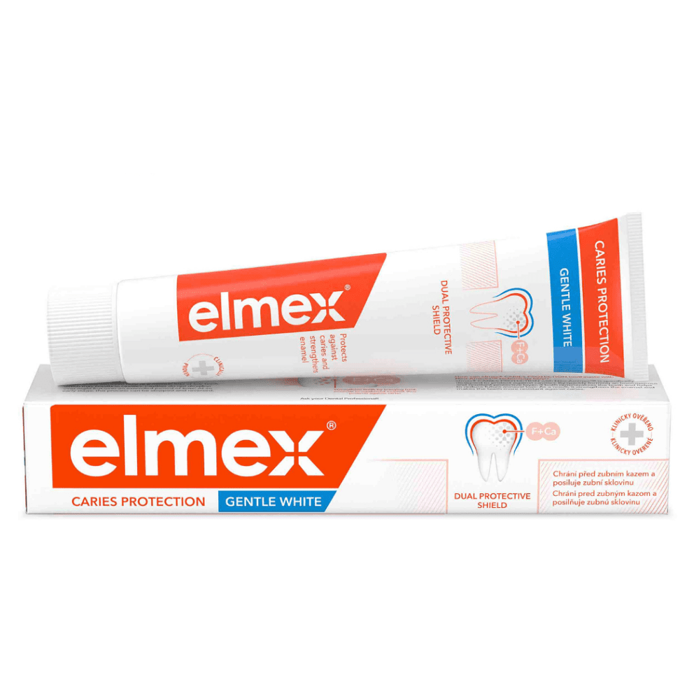 ELMEX Caries Protection Whitening Zubná pasta 75 ml, poškodený obal