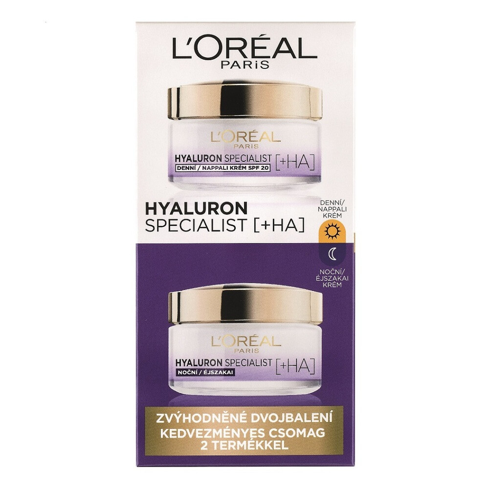 L'ORÉAL Paris Hyaluron Specialist Denný krém 50 ml + Nočný krém 50 ml