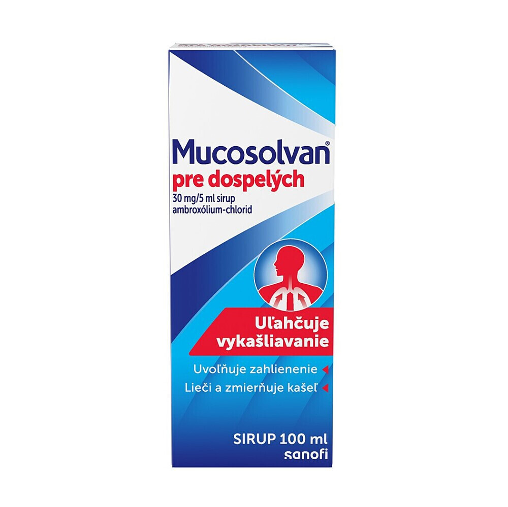 MUCOSOLVAN pre dospelých 30 mg/5 ml sirup 100 ml