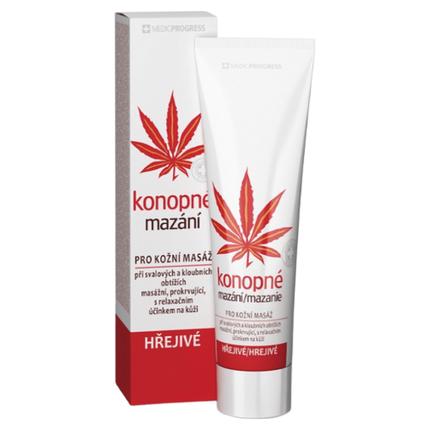 MEDICPROGRESS Konopné mazanie hrejivé 100 ml