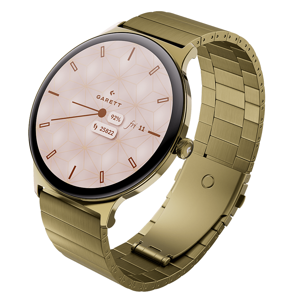 GARETT Smartwatch Verona 2 zlatá gold solid steel inteligentné hodinky