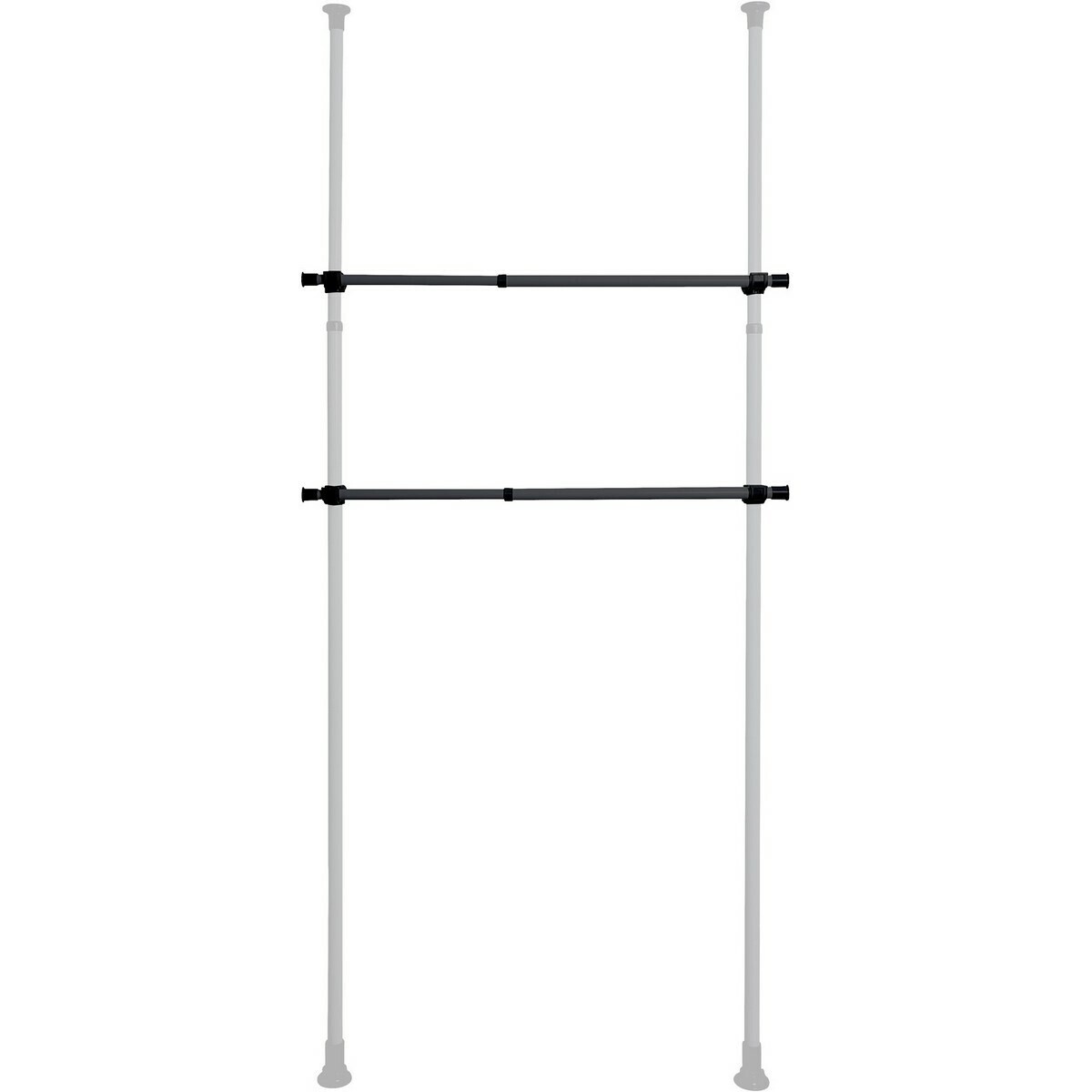 Wenko Sada 2 teleskopických horizontálnych tyčíHerkules, čierna