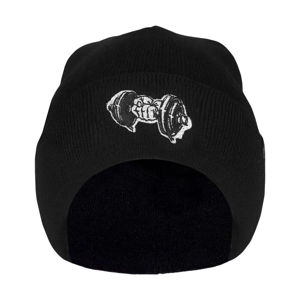 Bontis Pletená čiapka s výšivkou Činka - Čierna