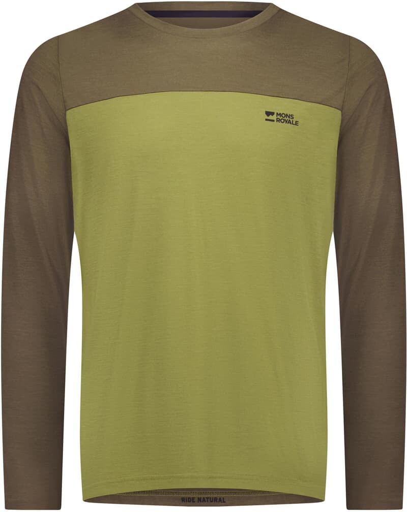 Pánske cyklistické tričko Mons Royale Diversion Merino Bike Jersey Long Sleeve