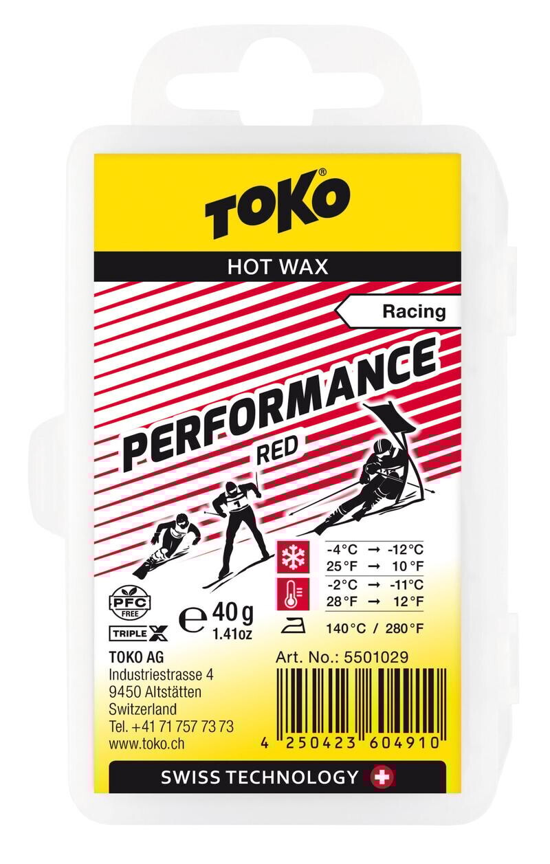 Lyžiarsky vosk TOKO TripleX Performance red 40 g