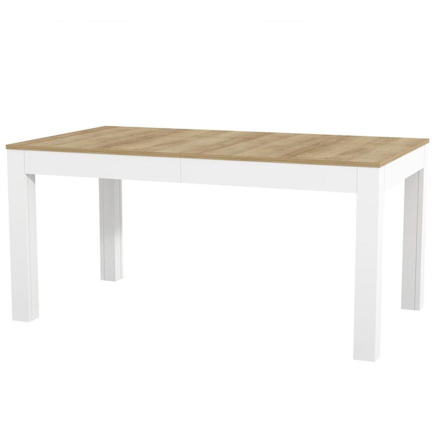 Skladací stôl Wenus 160/300x90cm dub riviera/biela