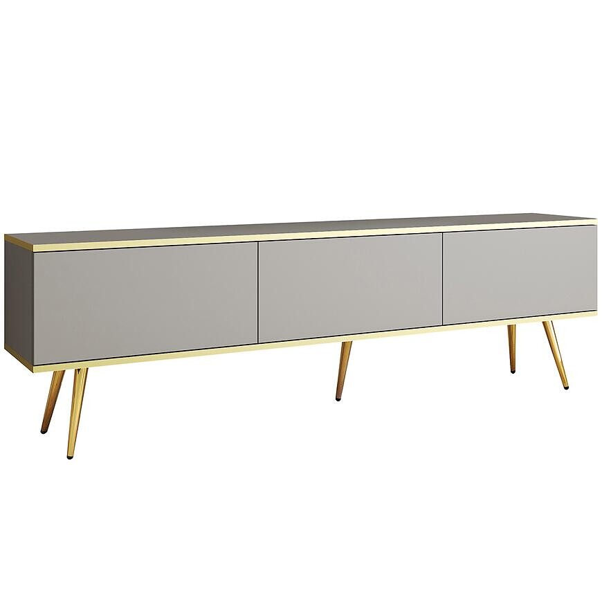 TV stolík Oro 175 Sivá+ Čierne nohy