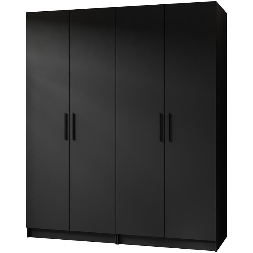 Skriňa X2 Gold 2d Čierna/Čierna