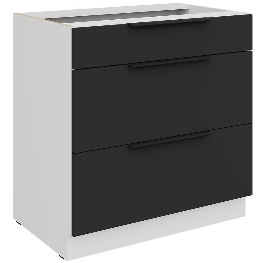 Kuchynská skrinka Aria-Bl/Wh Anti Fingerprint 80d 3s Bb