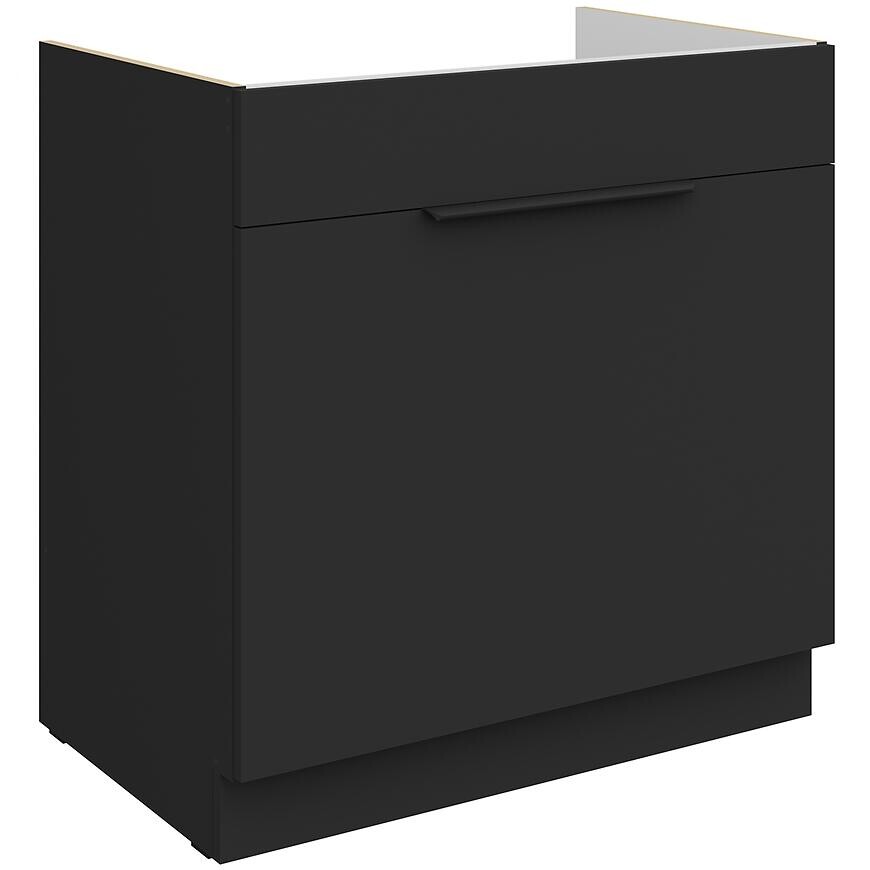 Kuchynská skrinka Aria-Bl/Bl Anti Fingerprint 80zl 1s Bb