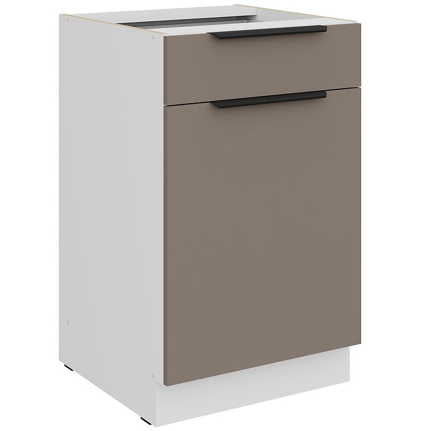 Kuchynská skrinka Aria-Ta/Wh Anti Fingerprint 50d 1f 1s Bb