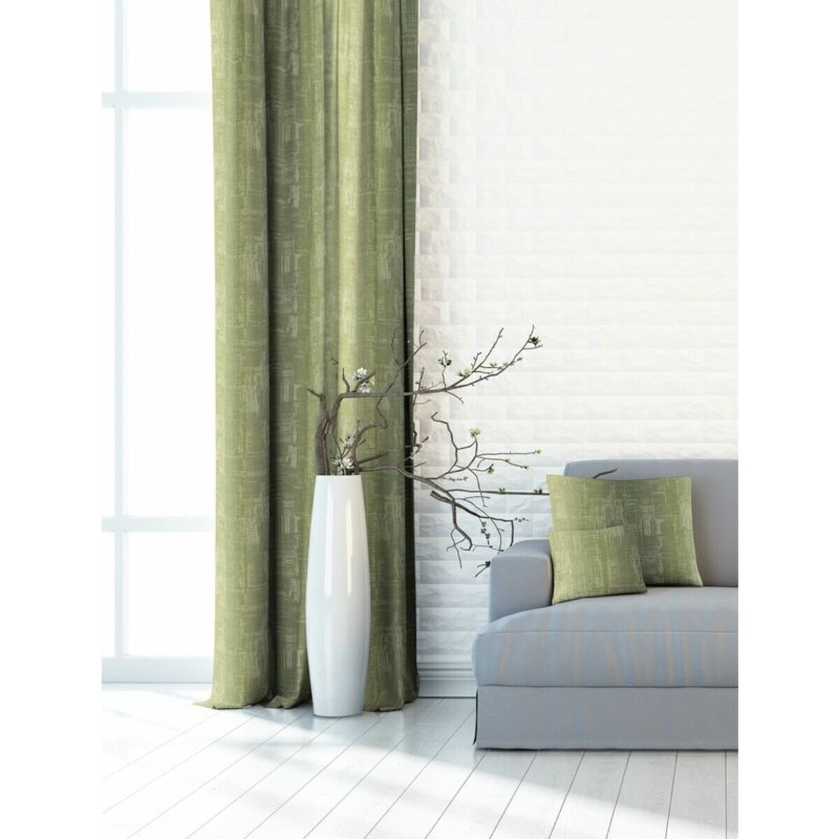 Výpredaj Dekoračné látky, Satinet Impresse, zelený, 150 cm