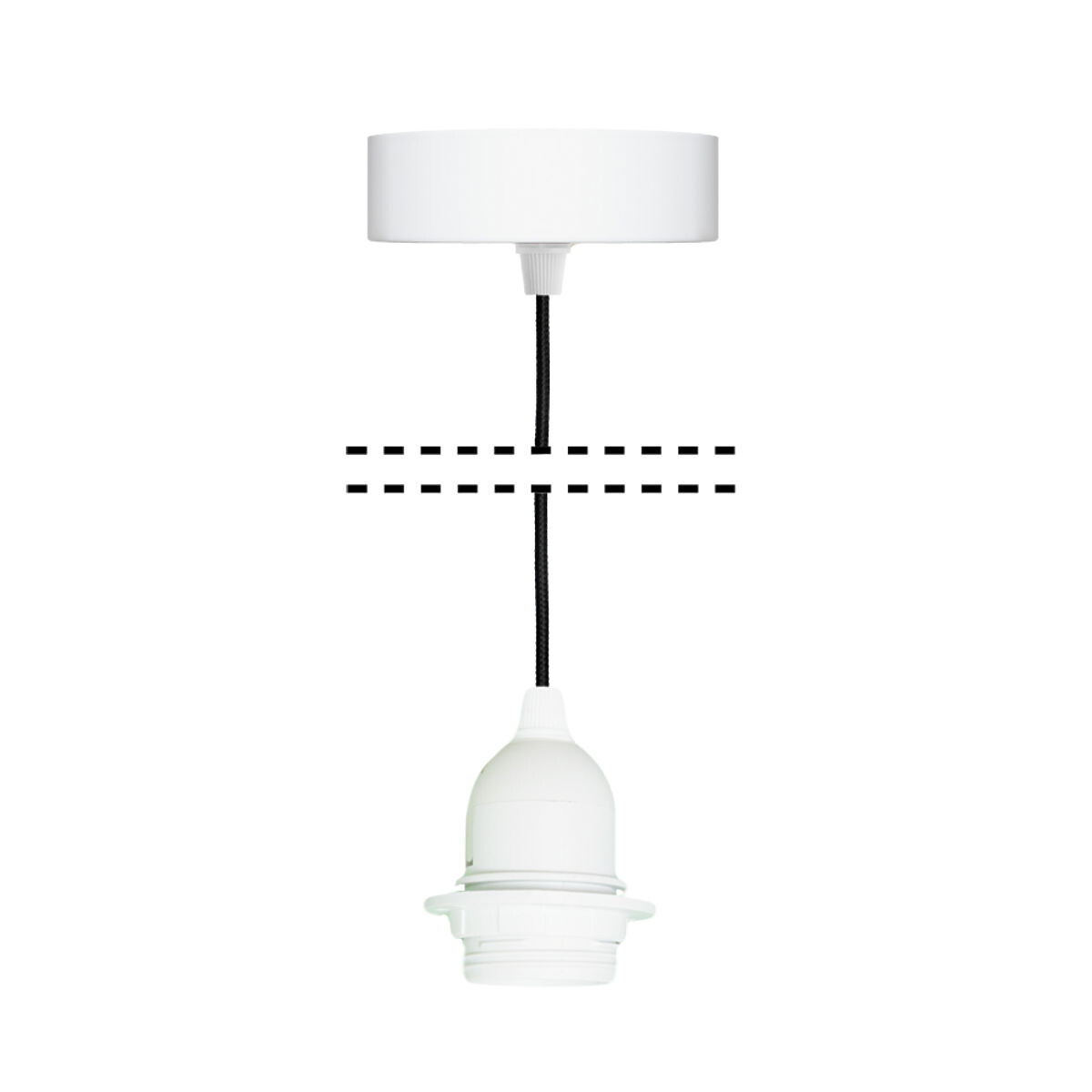 Závesný kábel s objímkou 55 cm mäta