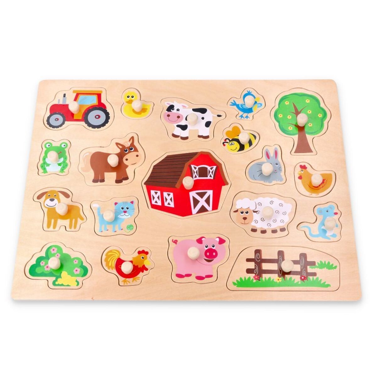 Veľká drevená skladačka Na vidieku