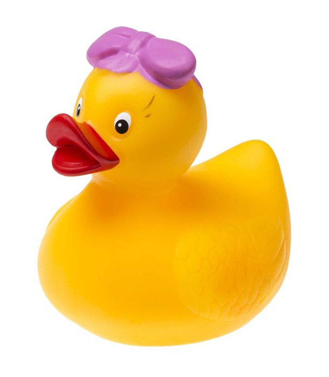 Kačička s mašľou do kúpeľa