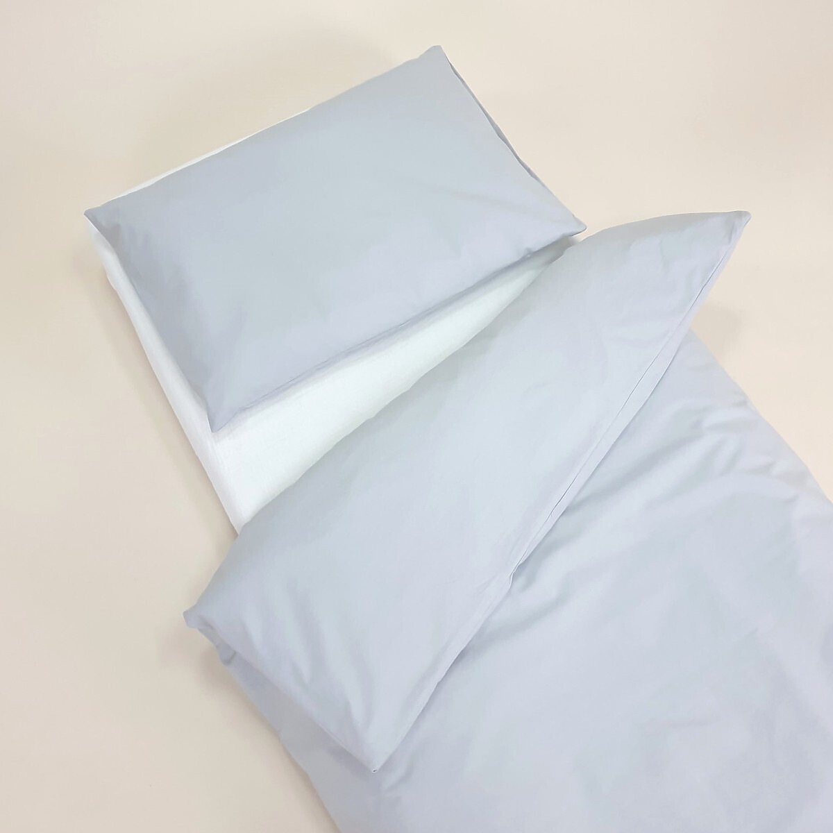 Obliečok Ourbaby® cotton bed linen gray pillow světle šedá 120x90 cm 60x40