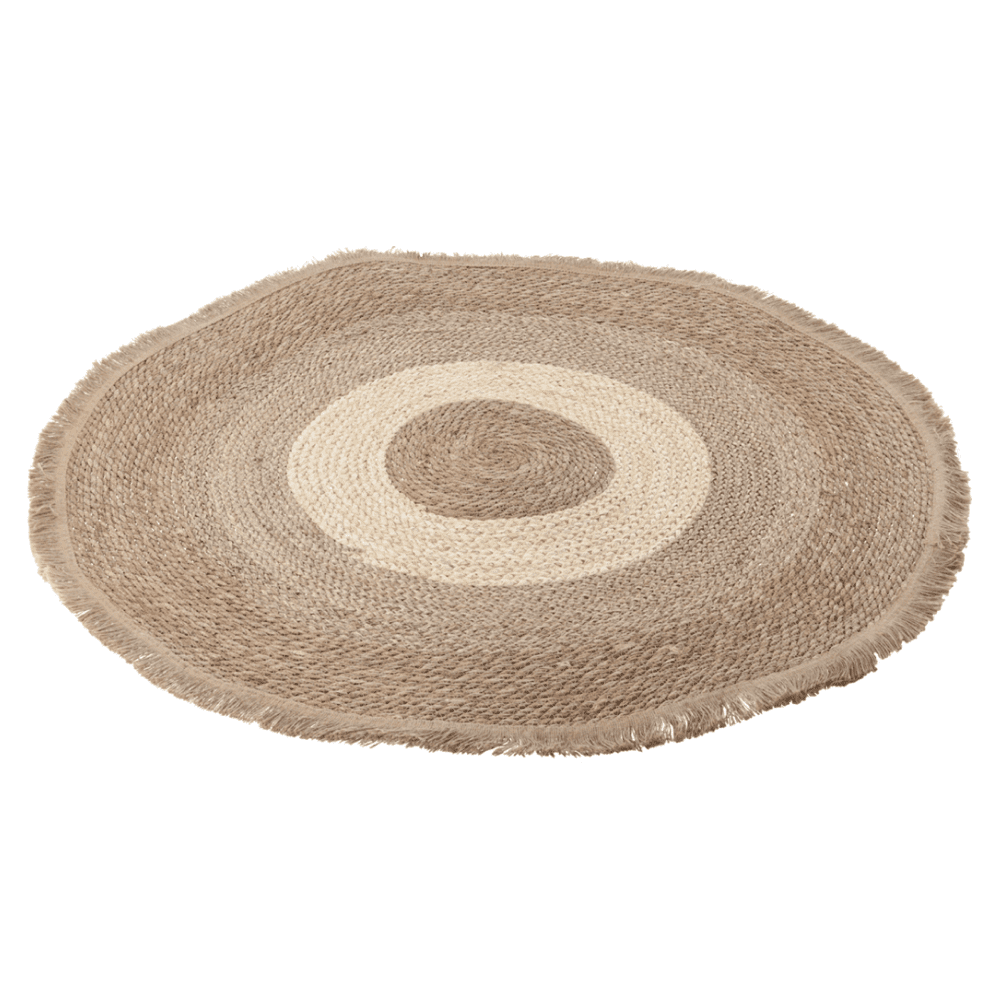 Okrúhly koberec, prírodná, morská tráva, 80 cm, FERNO