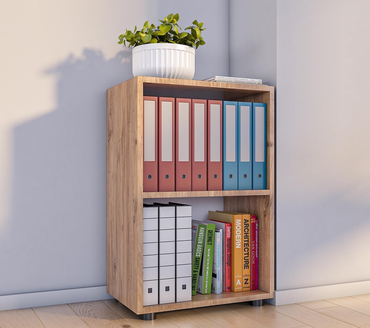 Regál Ulas 2 komody, medový dub