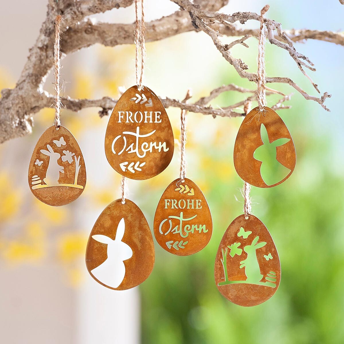 Veľkonočné dekorácie, sada 6 kusov