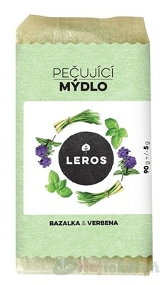 LEROS OŠETRUJÚCE MYDLO BAZALKA & VERBENA tuhé mydlo 90 g