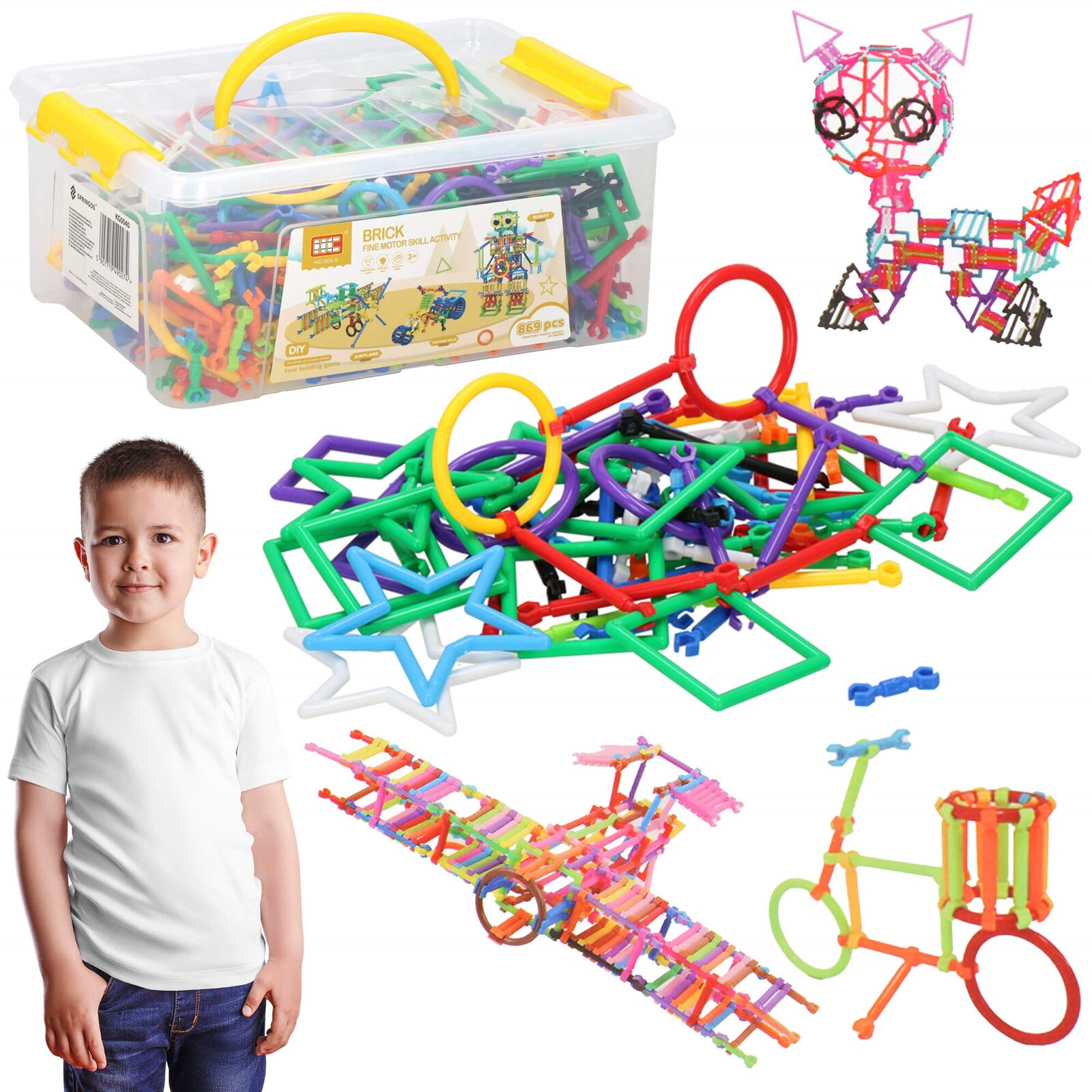 Slamková skladačka - 869ks