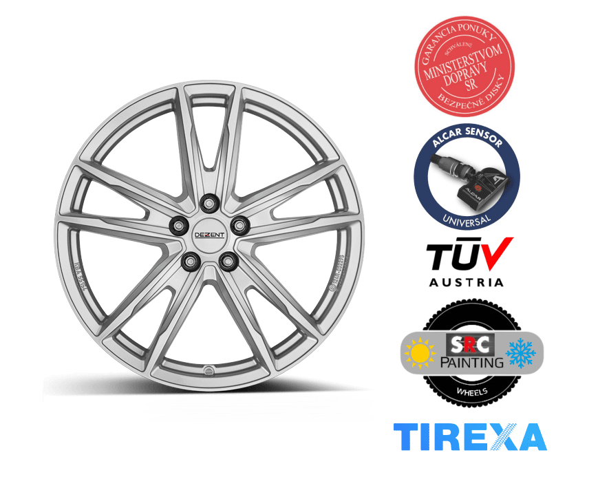 DEZENT KF silver 7.00x17 5x114.30 ET49