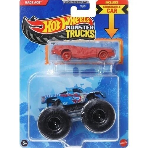 Hot Wheels Monster Truks auto Race Ace 10cm