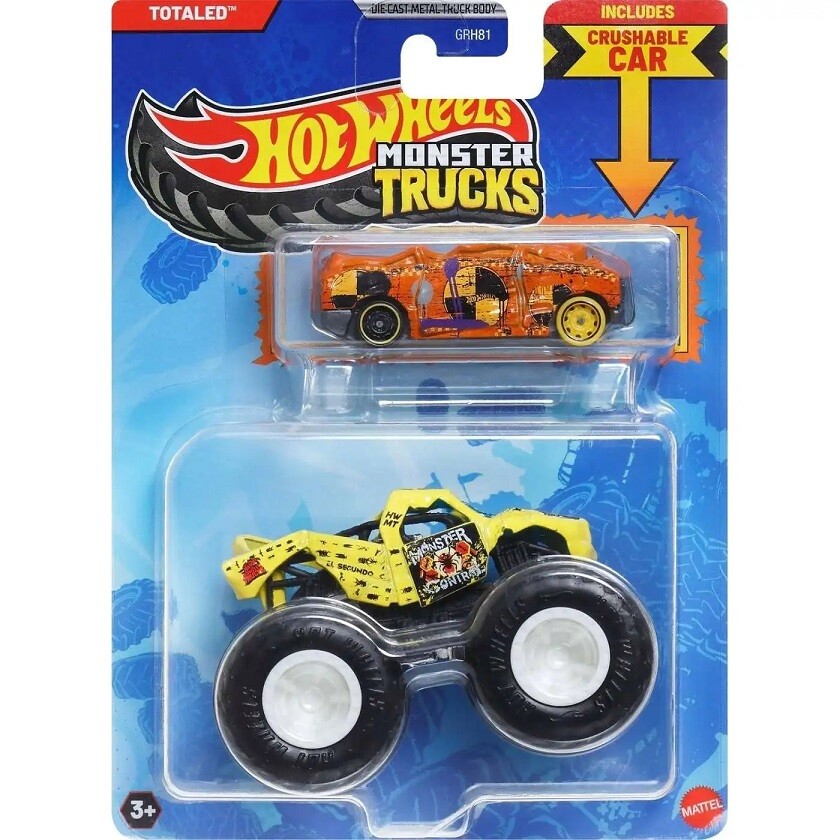 Hot Wheels Monster Truks auto Totaled 10cm