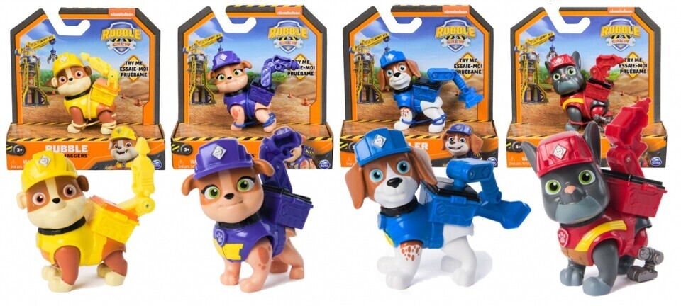 Paw Patrol Rubble&Crew figúrky - náhodná