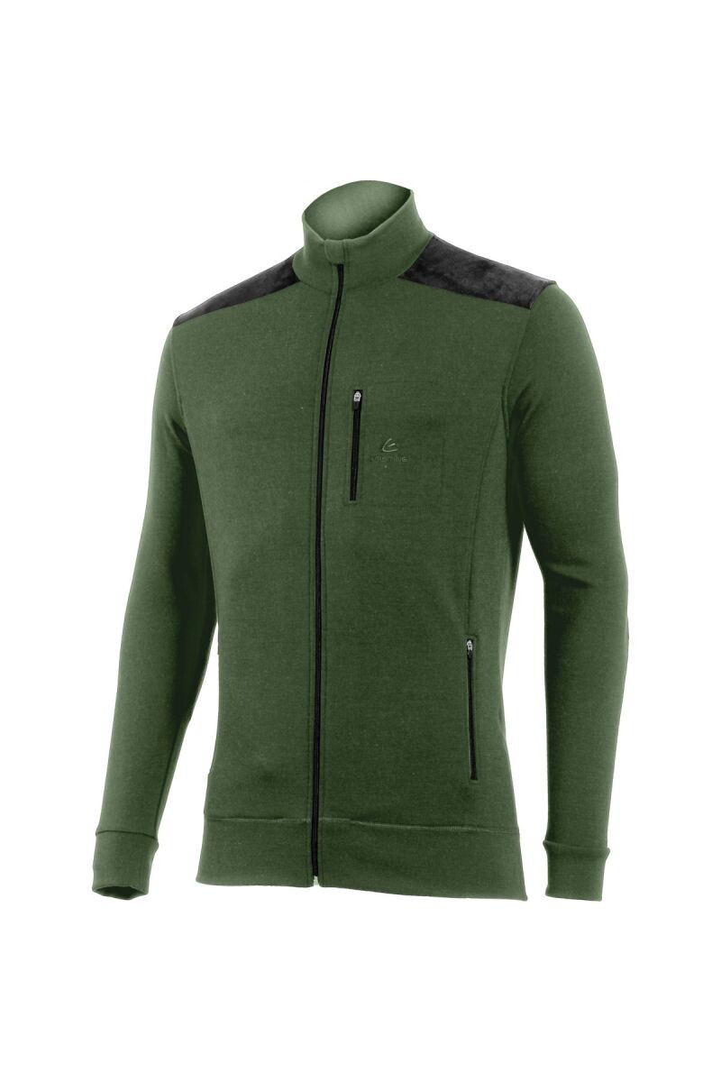 Lasting HUBERT 6299 zelená vlnená merino mikina Veľkosť: XL 8595067807003