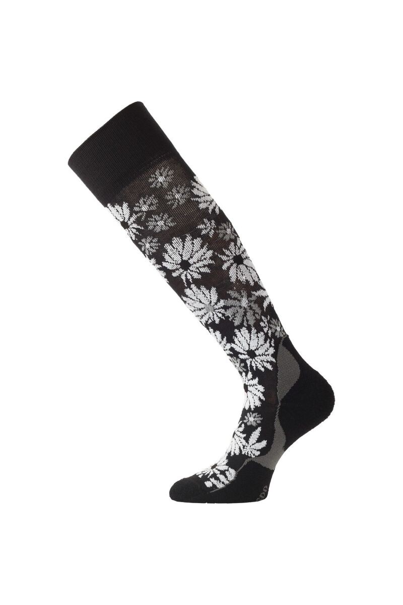 Lasting merino lyžiarske podkolienky SDD čierne Veľkosť: (38-41) M 8596445008401