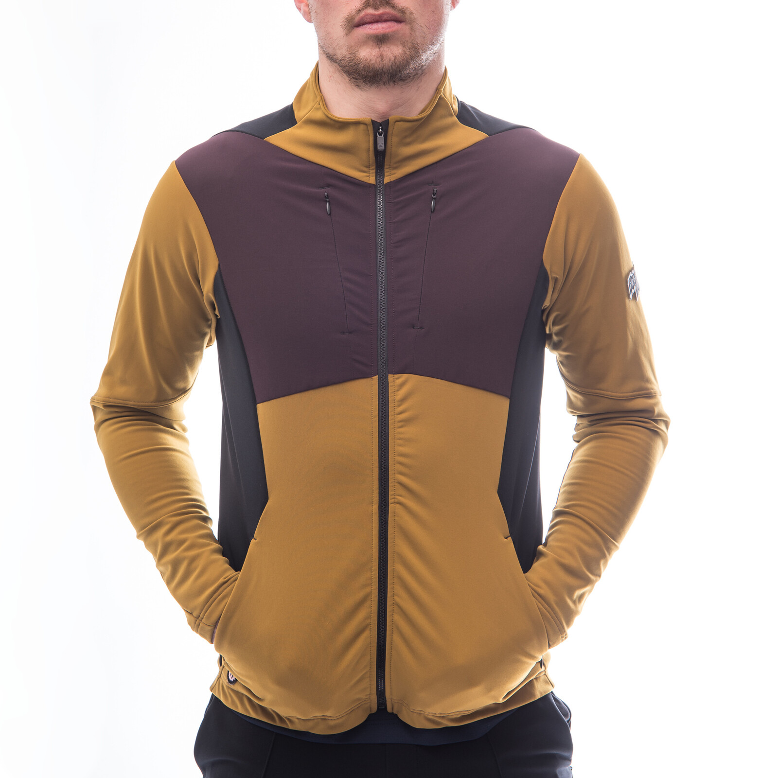 Fresh Trash Men's Cross Point Jacket golden/wine/black Veľkosť: M 8592837091662