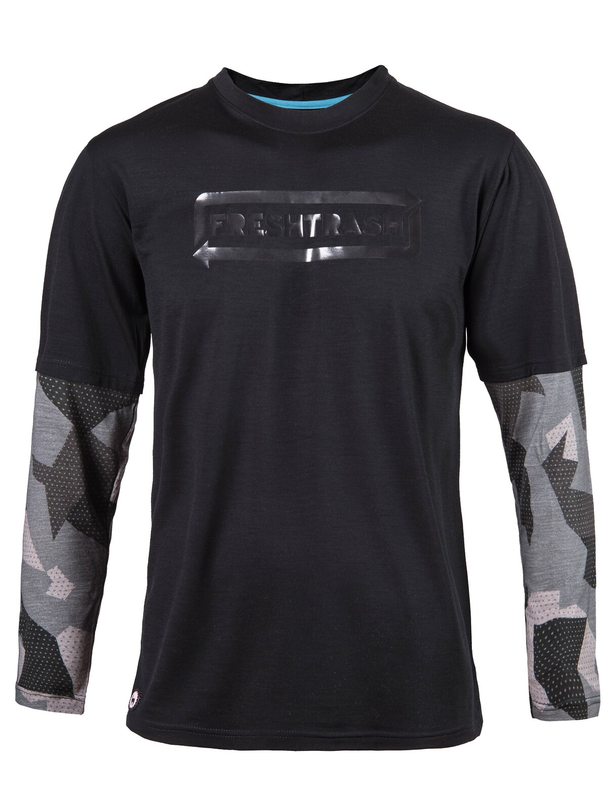 Fresh Trash Mens Escape Merino Long Sleeve tee black/camo Veľkosť: M 8592837090863