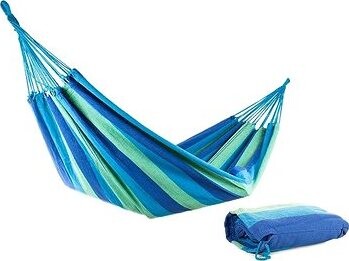 Verk Hamak hojdacia sieť 200 × 150 cm hrubé modré pruhy