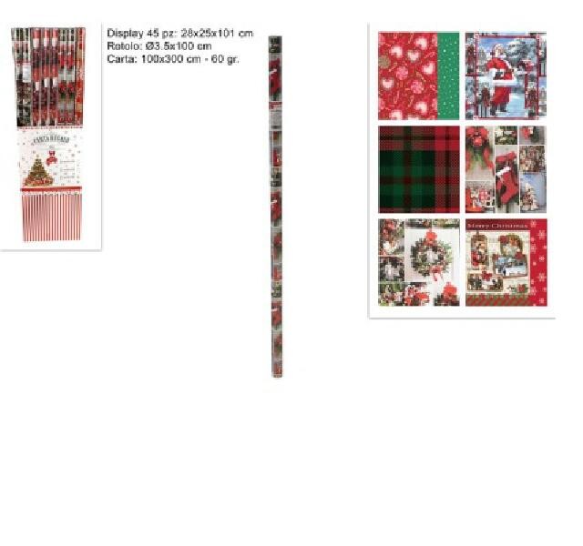 MAKRO - Papier baliaci vianočný 1x3m rôzne dekory