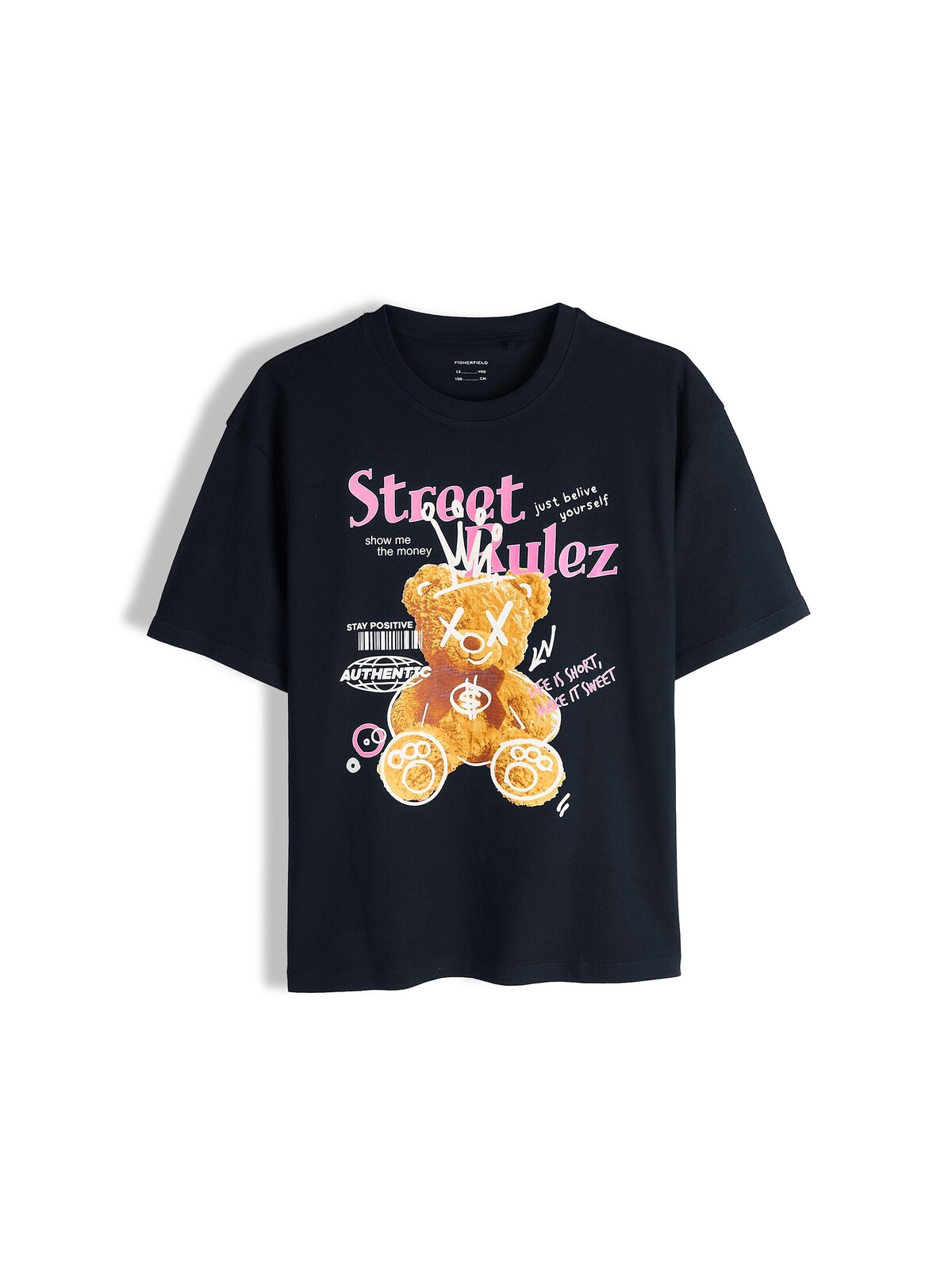 GATE Bavlnené oversize tričko s potlačou