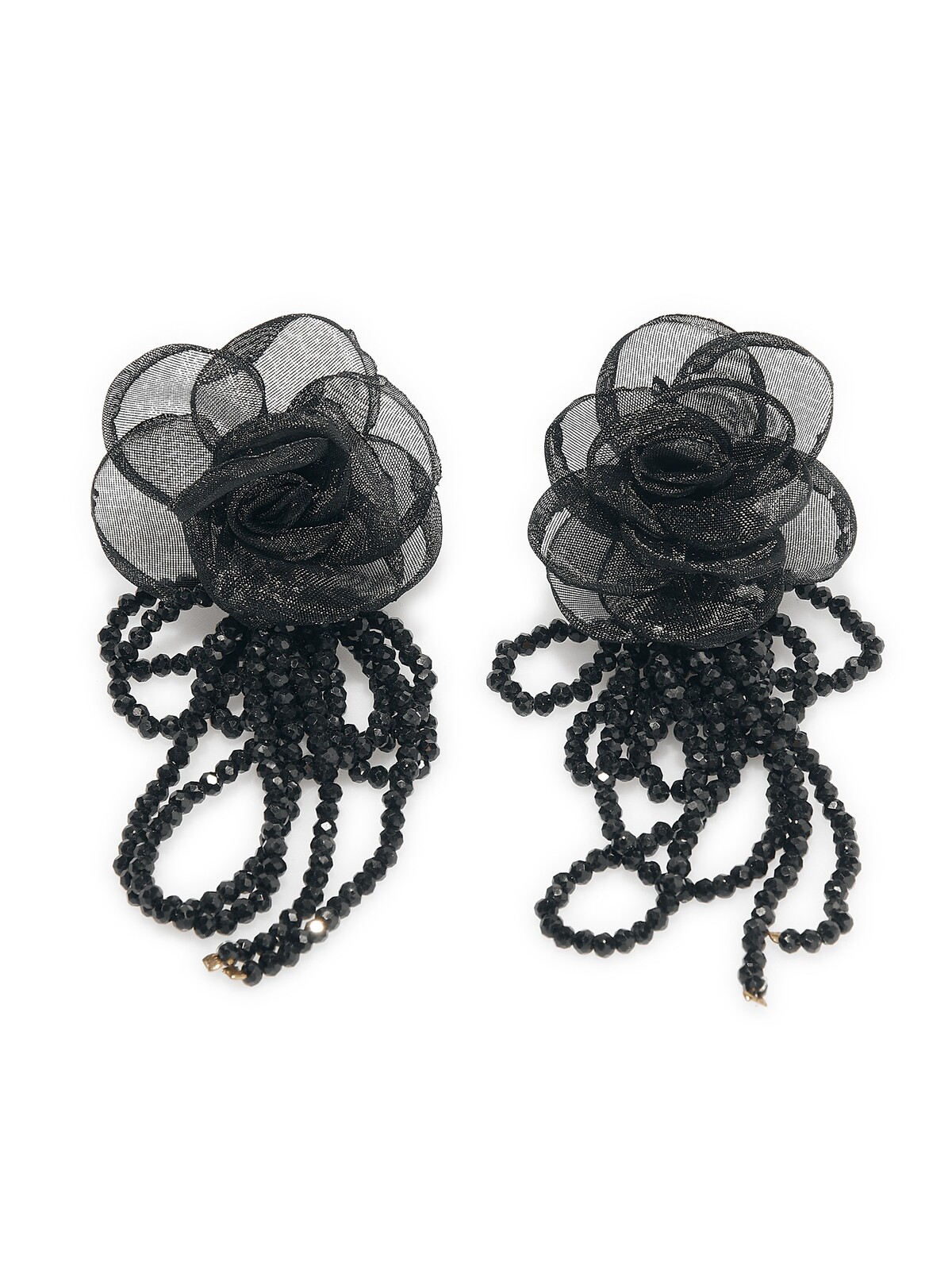 GATE Náušnice v tvare kvietku s ozdobnými korálkami