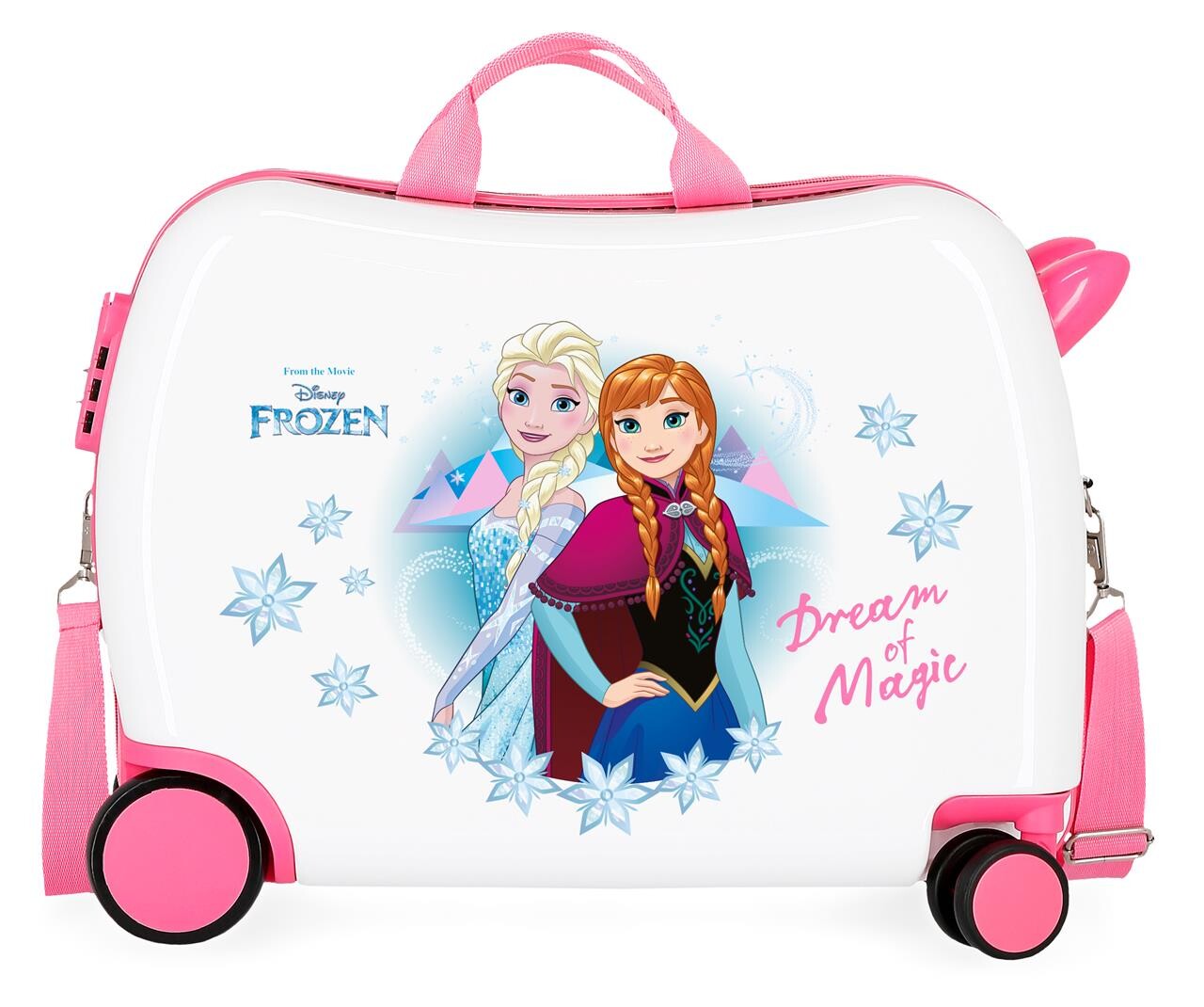JOUMMABAGS Detský kufor na kolieskach - odrážadlo - Disney Frozen